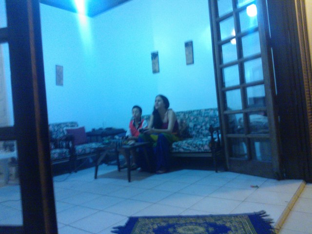 Dudu e Dona Ni na jogatina.