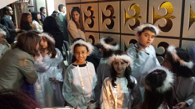 Esperando para entrar.