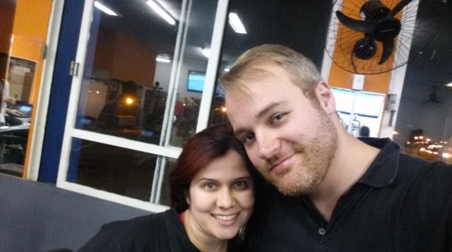 Fotos antes de correr são melhores. Ainda estamos apresentáveis.