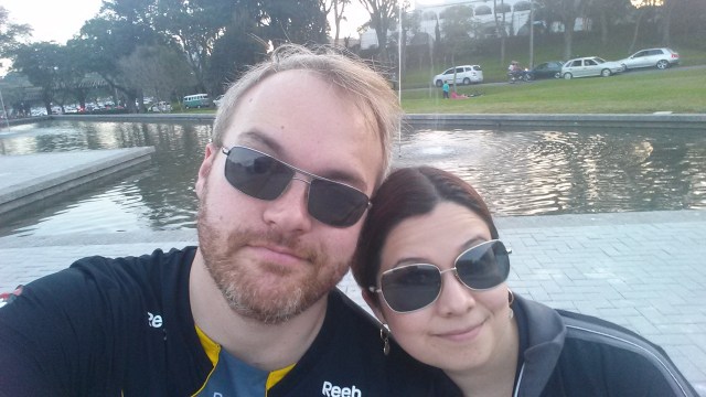 Pausa para foto antes de ir embora.